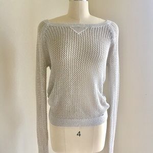 Hollister Knit Sweater/Cover up with Gold Accents